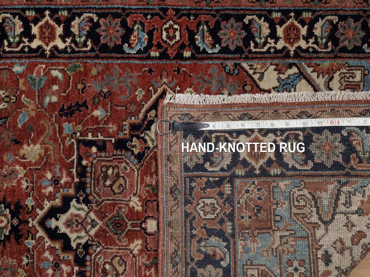 2'7" x 26'1" New Hand Knotted Red Wool Runner Oriental Rug - MOA10292439