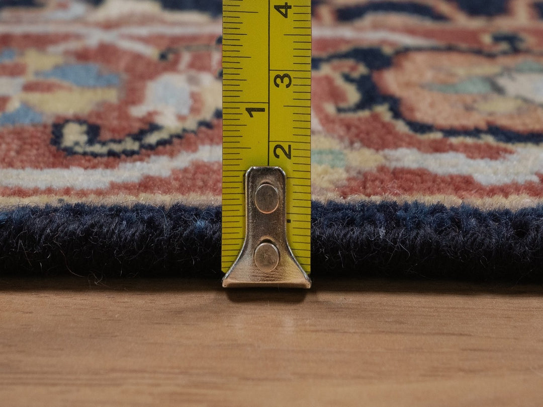 2'7" x 6'0" New Hand Knotted Blue Wool Runner Oriental Rug - MOA10292440