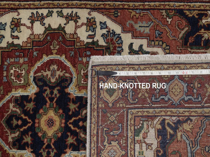 3'1" x 5'1" New Hand Knotted Ivory Wool Rectangle Oriental Rug - MOA10292441