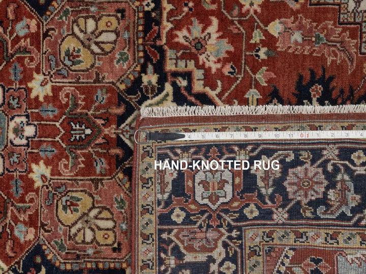 5'2" x 7'2" New Hand Knotted Red Wool Rectangle Oriental Rug - MOA10292447