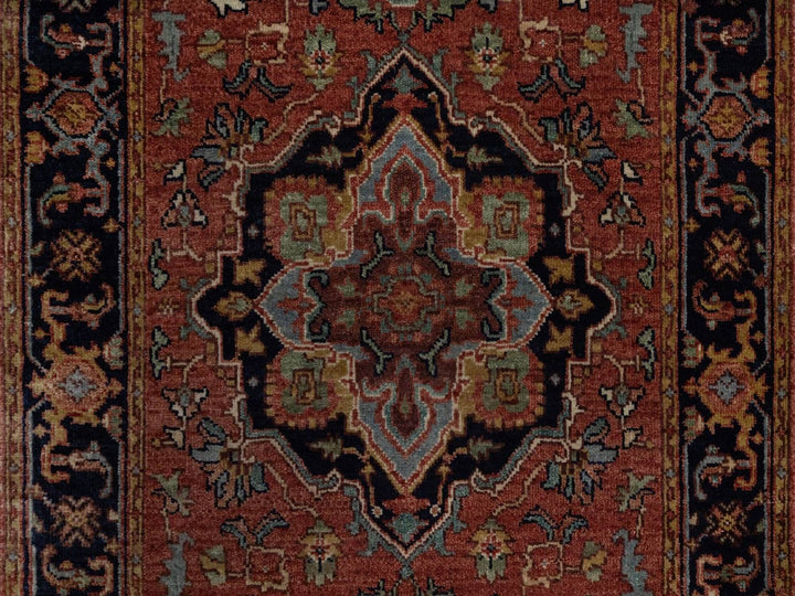 2'7" x 12'1" New Hand Knotted Red Wool Runner Oriental Rug - MOA10292449