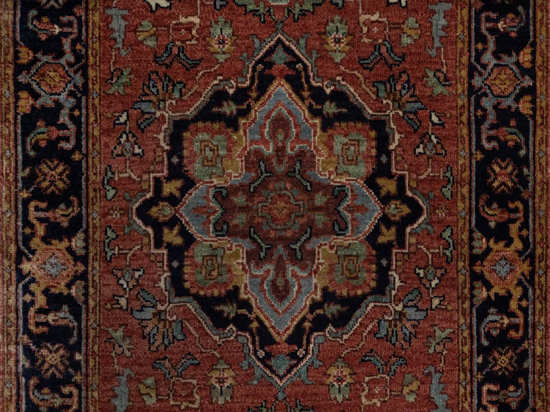 2'6" x 12'0" New Hand Knotted Red Wool Runner Oriental Rug - MOA10292450