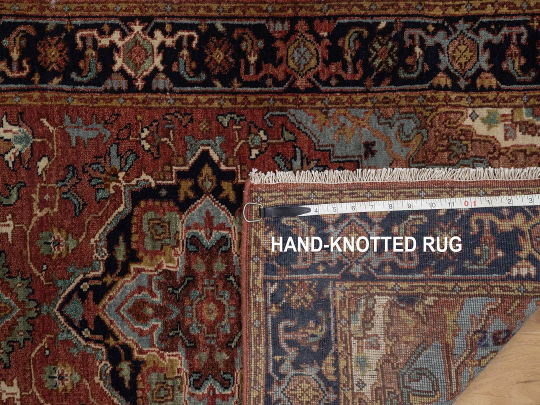 2'6" x 12'0" New Hand Knotted Red Wool Runner Oriental Rug - MOA10292450