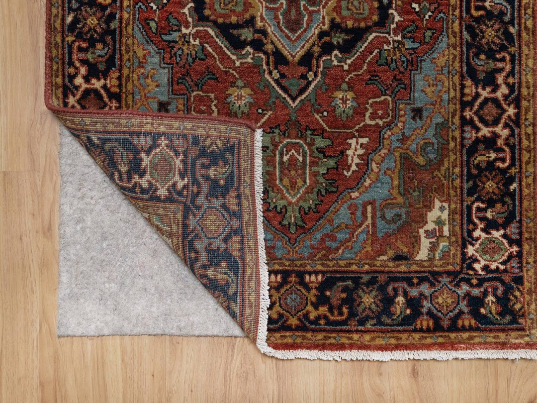 2'6" x 16'0" New Hand Knotted Red Wool Runner Oriental Rug - MOA10292451