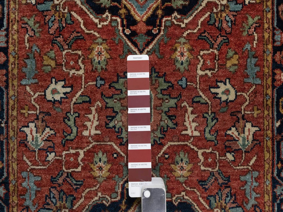 2'6" x 16'0" New Hand Knotted Red Wool Runner Oriental Rug - MOA10292451