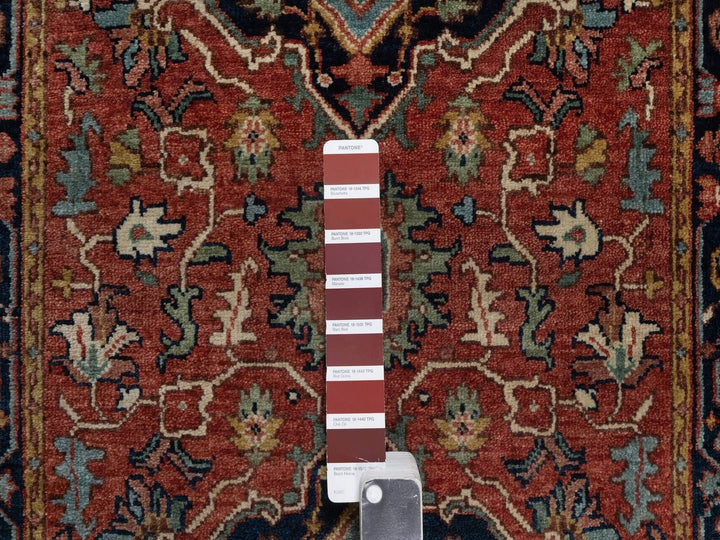 2'6" x 16'0" New Hand Knotted Red Wool Runner Oriental Rug - MOA10292451