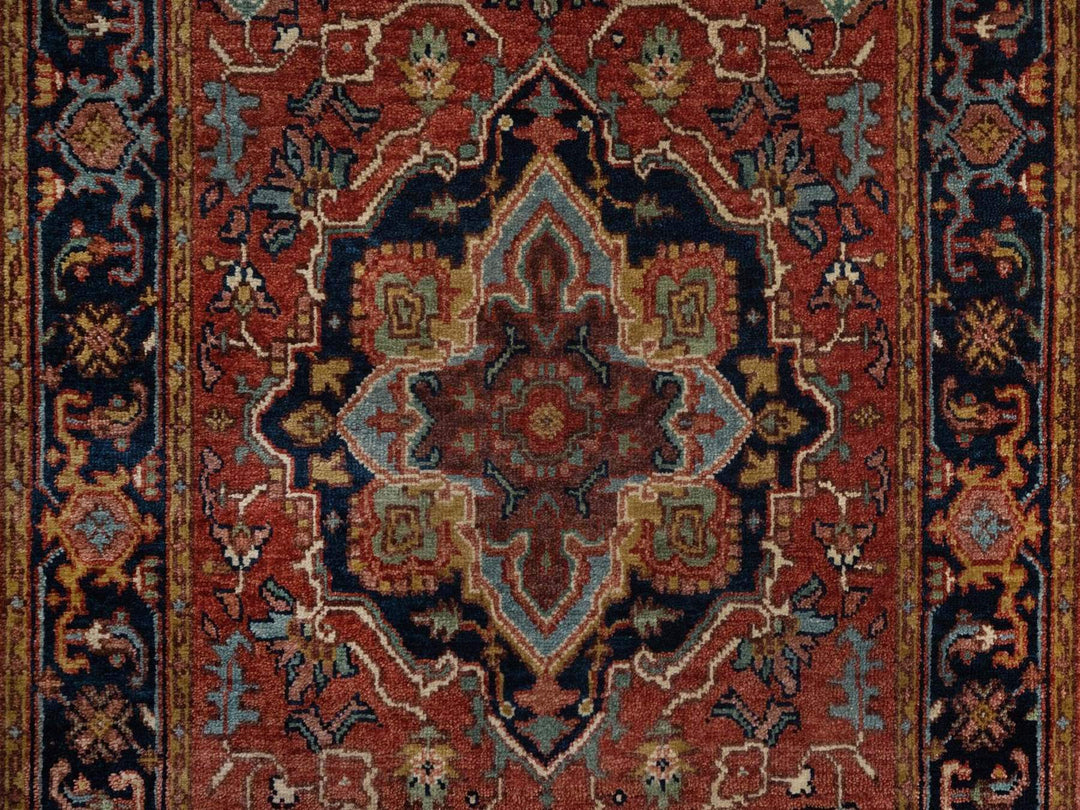 2'6" x 16'0" New Hand Knotted Red Wool Runner Oriental Rug - MOA10292451