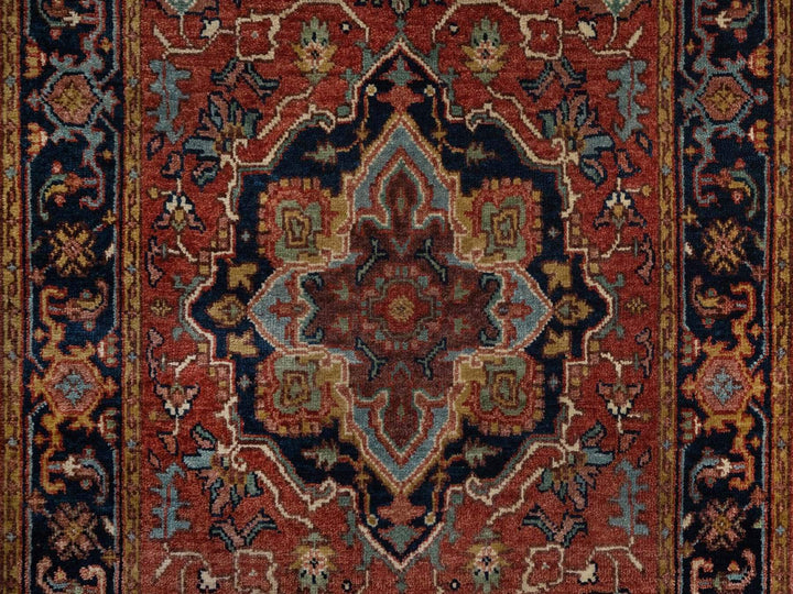 2'6" x 16'0" New Hand Knotted Red Wool Runner Oriental Rug - MOA10292451