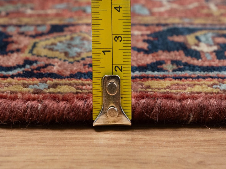 2'6" x 16'0" New Hand Knotted Red Wool Runner Oriental Rug - MOA10292451