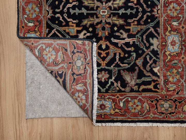 2'6" x 16'0" New Hand Knotted Blue Wool Runner Oriental Rug - MOA10292452