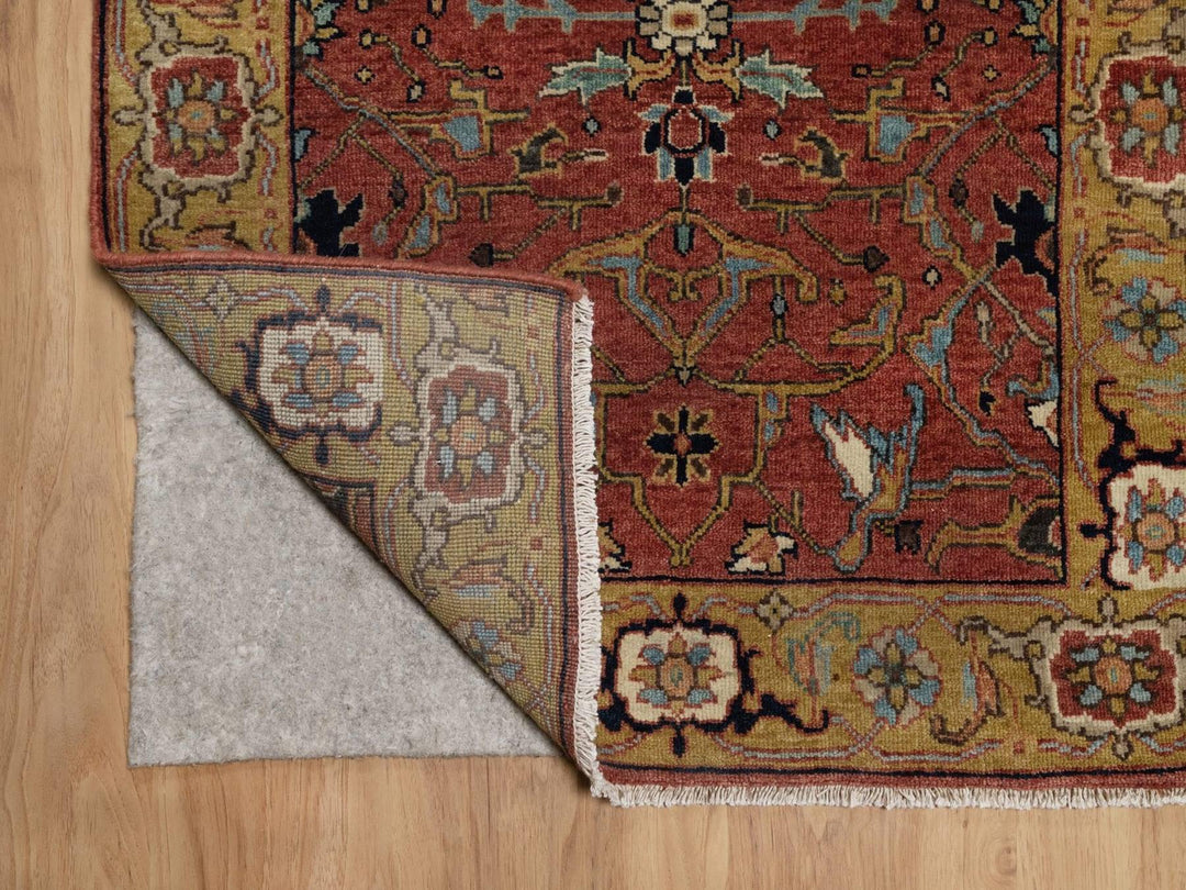 2'8" x 22'1" New Hand Knotted Red Wool Runner Oriental Rug - MOA10292453