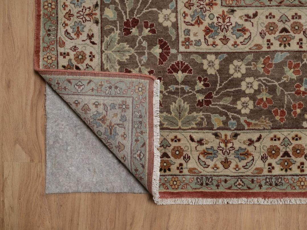 10'0" x 14'1" New Hand Knotted Red Wool Rectangle Oriental Rug - MOA10292459