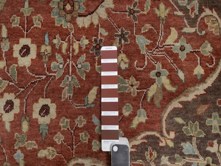 10'0" x 14'1" New Hand Knotted Red Wool Rectangle Oriental Rug - MOA10292459