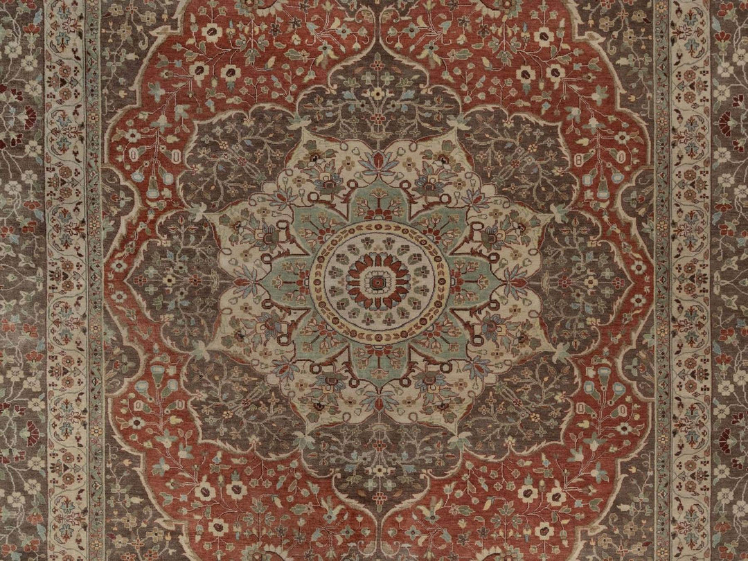 10'0" x 14'1" New Hand Knotted Red Wool Rectangle Oriental Rug - MOA10292459