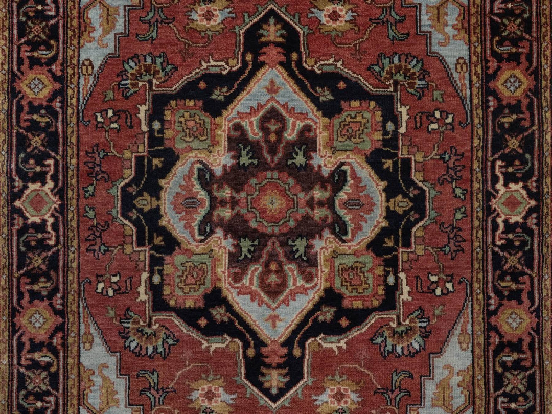 3'0" x 5'3" New Hand Knotted Red Wool Rectangle Oriental Rug - MOA10292461