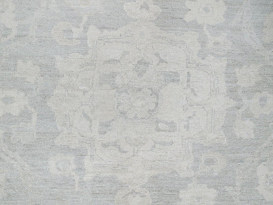 8'9" x 11'10" New Hand Knotted Grey Wool Rectangle Oriental Rug - MOA102924
