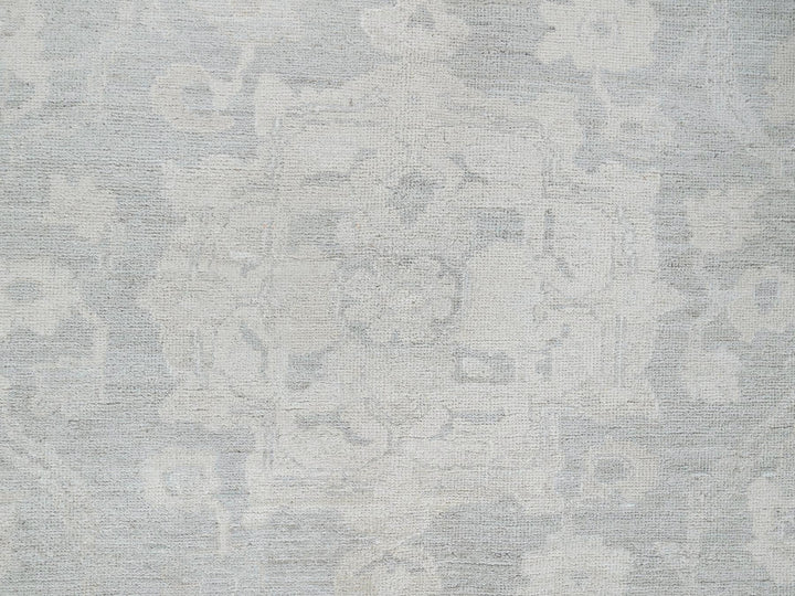 8'9" x 11'10" New Hand Knotted Grey Wool Rectangle Oriental Rug - MOA102924