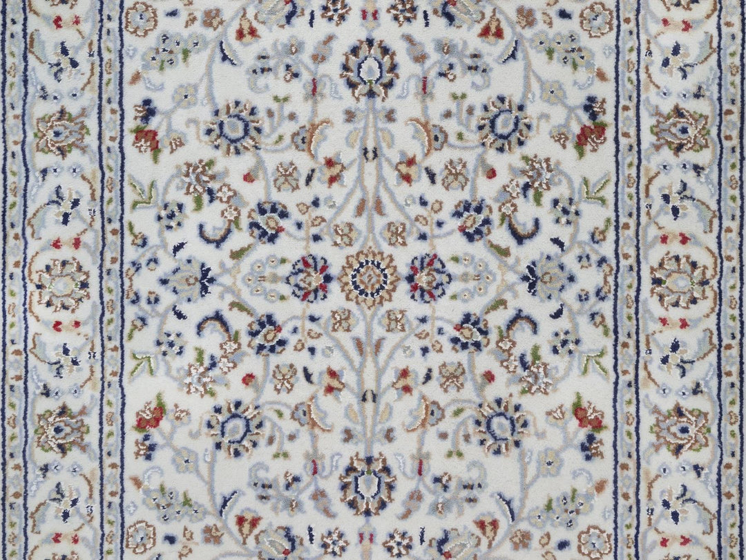 2'10" x 16'0" New Hand Knotted Ivory Wool & Silk Runner Oriental Rug - MOA10292509