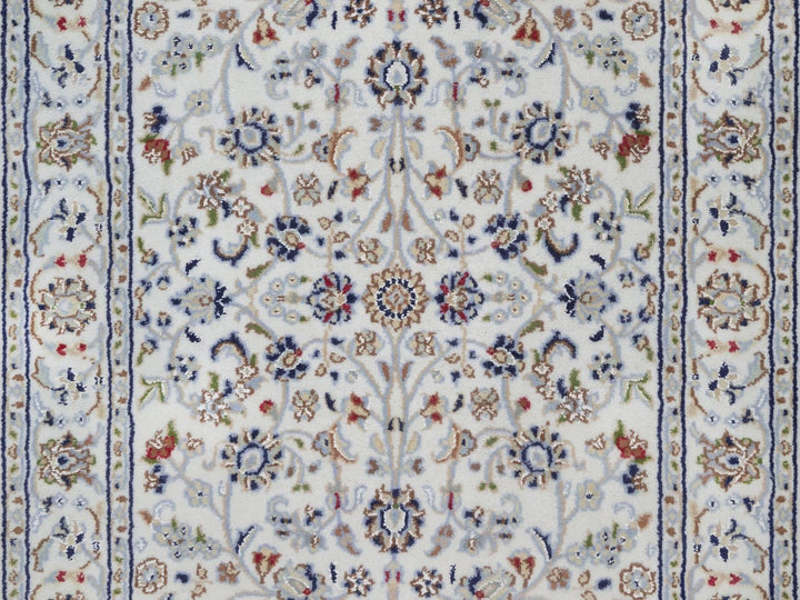 2'10" x 16'0" New Hand Knotted Ivory Wool & Silk Runner Oriental Rug - MOA10292509