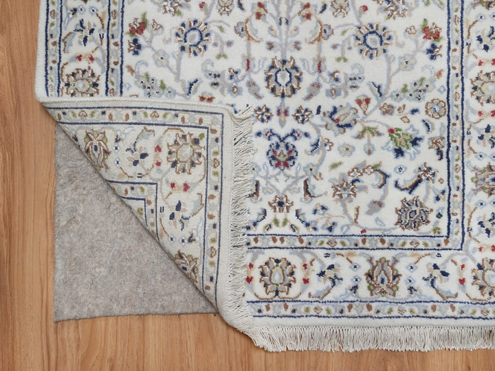 2'10" x 16'1" New Hand Knotted Ivory Wool & Silk Runner Oriental Rug - MOA10292510