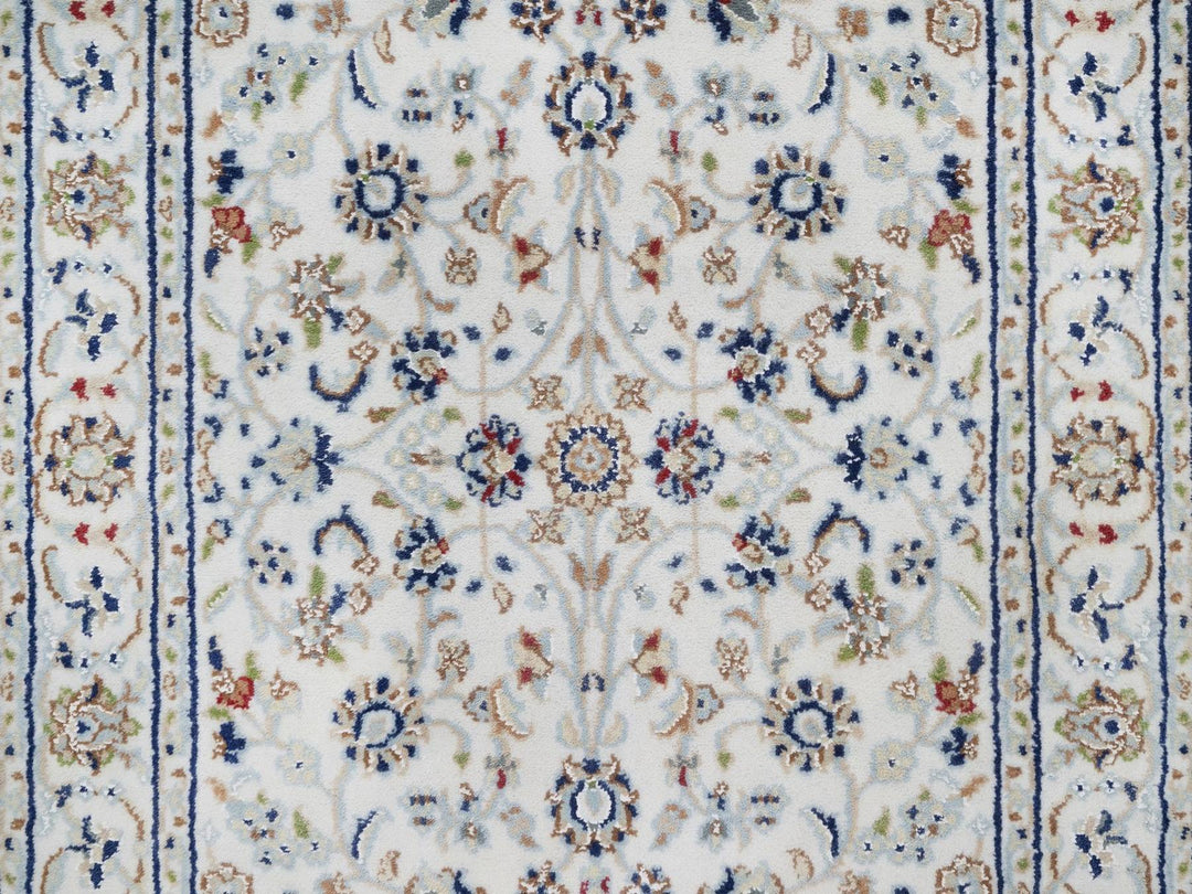 2'7" x 10'2" New Hand Knotted Ivory Wool & Silk Runner Oriental Rug - MOA10292522