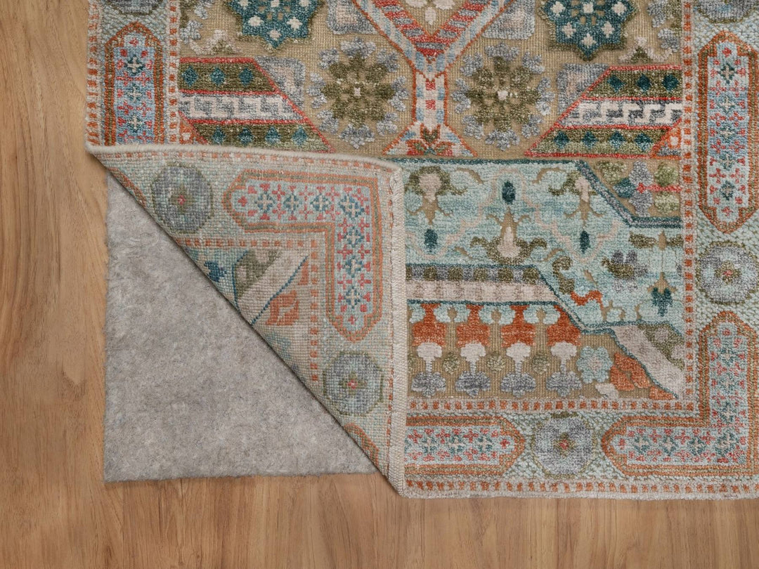 2'5" x 6'0" New Hand Knotted Brown Wool & Silk Runner Oriental Rug - MOA10292609