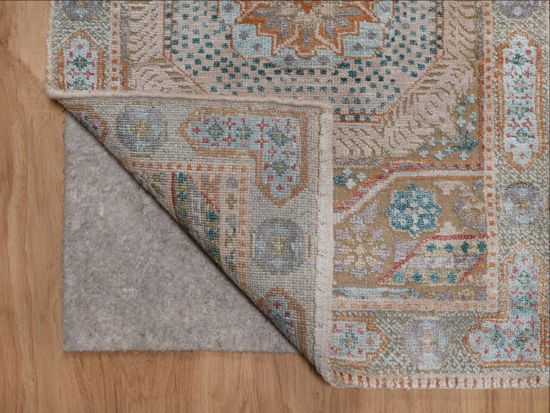 2'0" x 3'0" New Hand Knotted Brown Wool & Silk Rectangle Oriental Rug - MOA10292611