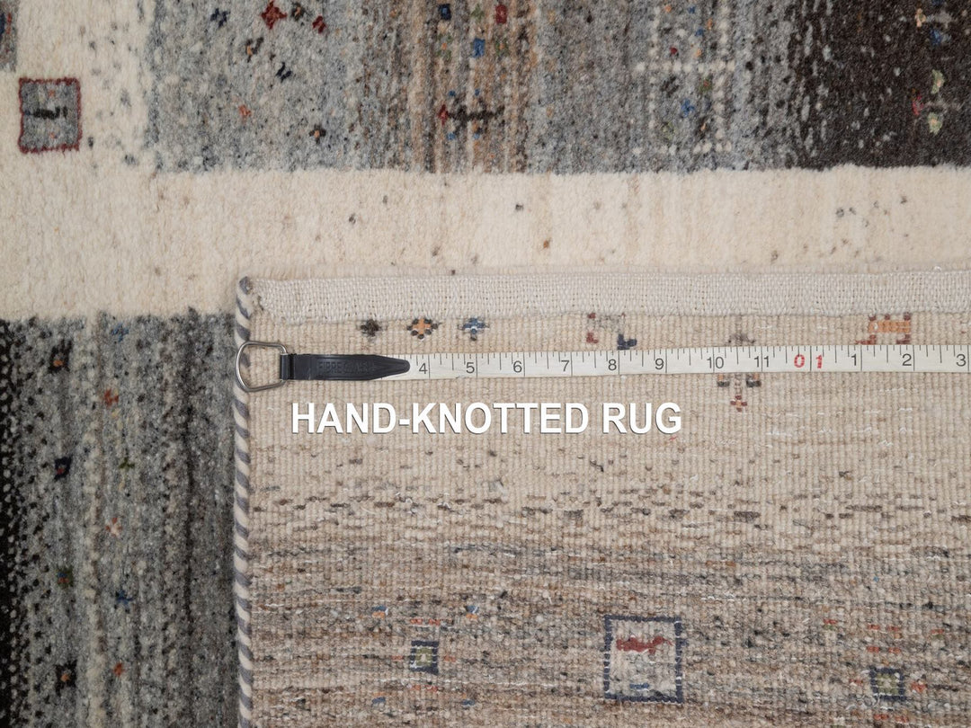 2'10" x 5'4" New Hand Knotted Ivory Wool Rectangle Oriental Rug - MOA10292628