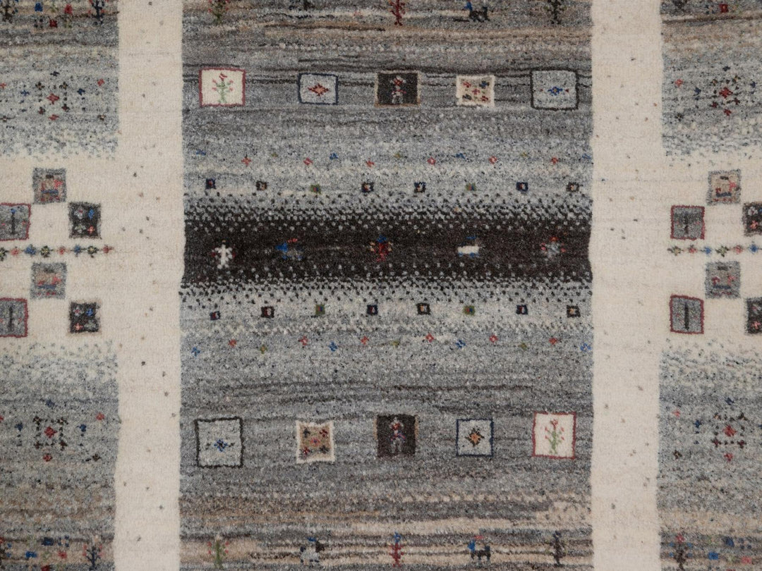 3'0" x 5'2" New Hand Knotted Ivory Wool Rectangle Oriental Rug - MOA10292629