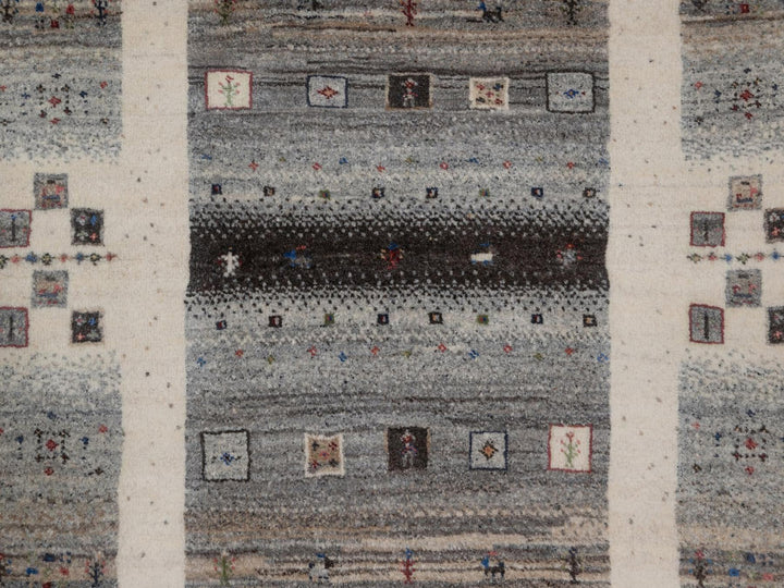 3'0" x 5'2" New Hand Knotted Ivory Wool Rectangle Oriental Rug - MOA10292629