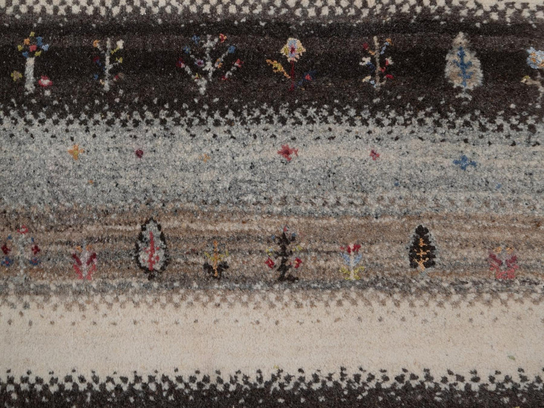 1'11" x 3'0" New Hand Knotted Ivory Wool Rectangle Oriental Rug - MOA10292632