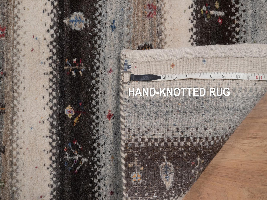 1'11" x 3'0" New Hand Knotted Ivory Wool Rectangle Oriental Rug - MOA10292632