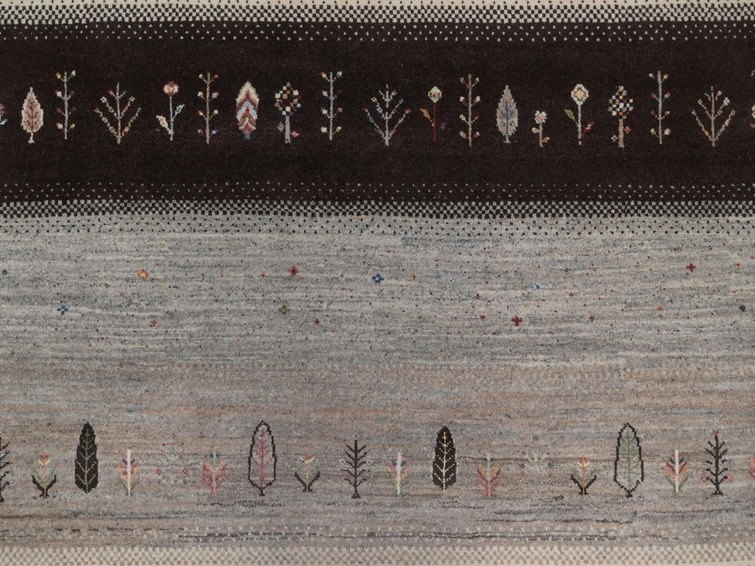 8'2" x 10'3" New Hand Knotted Ivory Wool Rectangle Oriental Rug - MOA10292647