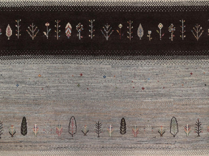 8'2" x 10'3" New Hand Knotted Ivory Wool Rectangle Oriental Rug - MOA10292647