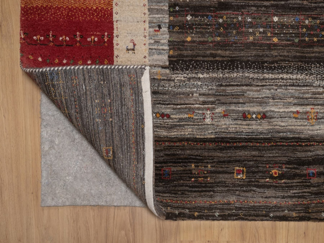 5'4" x 8'0" New Hand Knotted Brown Wool Rectangle Oriental Rug - MOA10292658