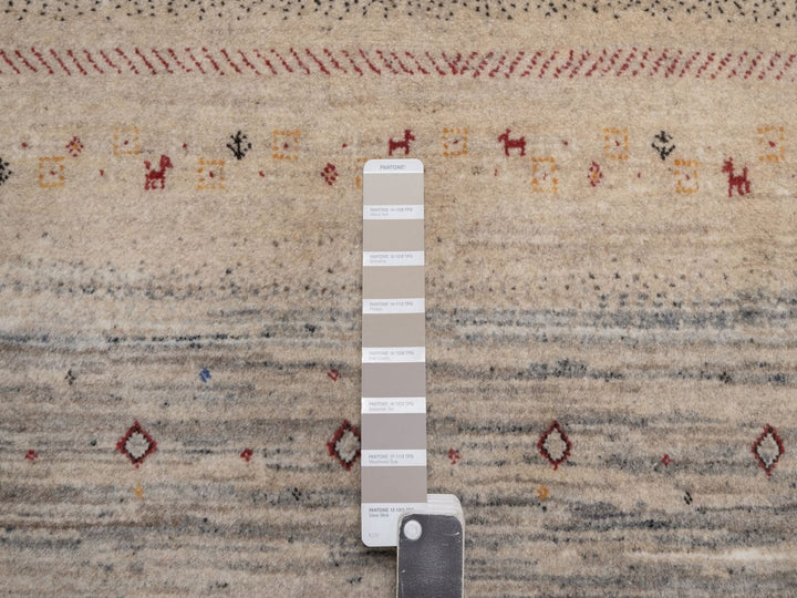 5'4" x 8'0" New Hand Knotted Brown Wool Rectangle Oriental Rug - MOA10292658