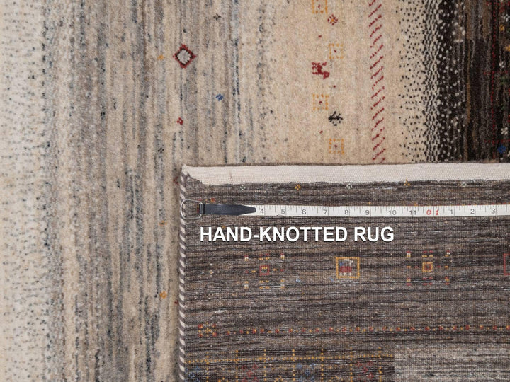 5'4" x 8'0" New Hand Knotted Brown Wool Rectangle Oriental Rug - MOA10292658