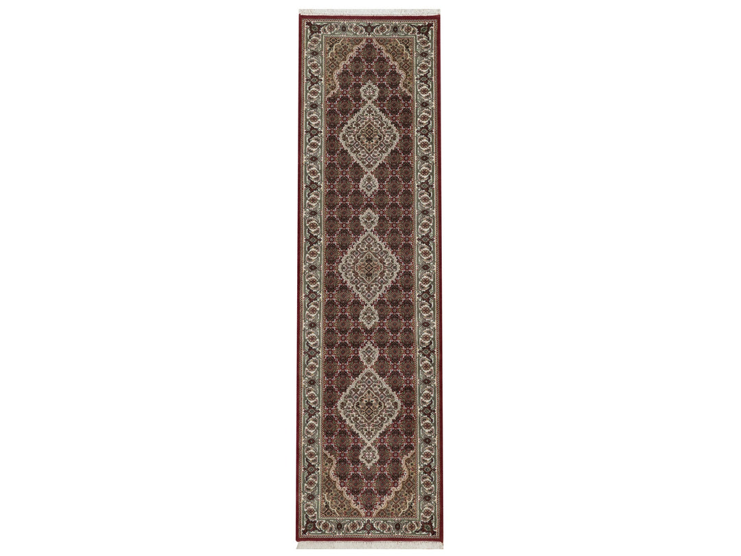 2'7" x 9'10" New Hand Knotted Red Wool Runner Oriental Rug - MOA10292660