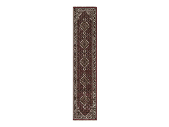 2'9" x 13'2" New Hand Knotted Red Wool Runner Oriental Rug - MOA10292661