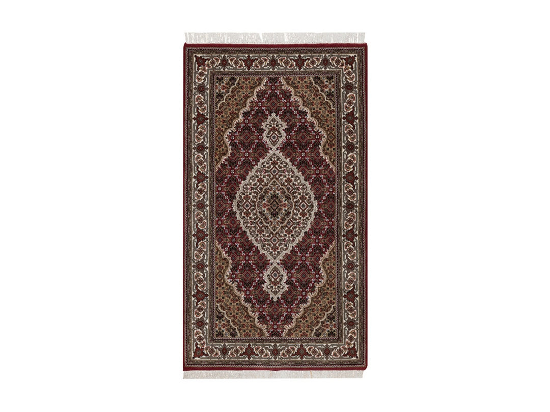 2'9" x 4'11" New Hand Knotted Red Wool Rectangle Oriental Rug - MOA10292662