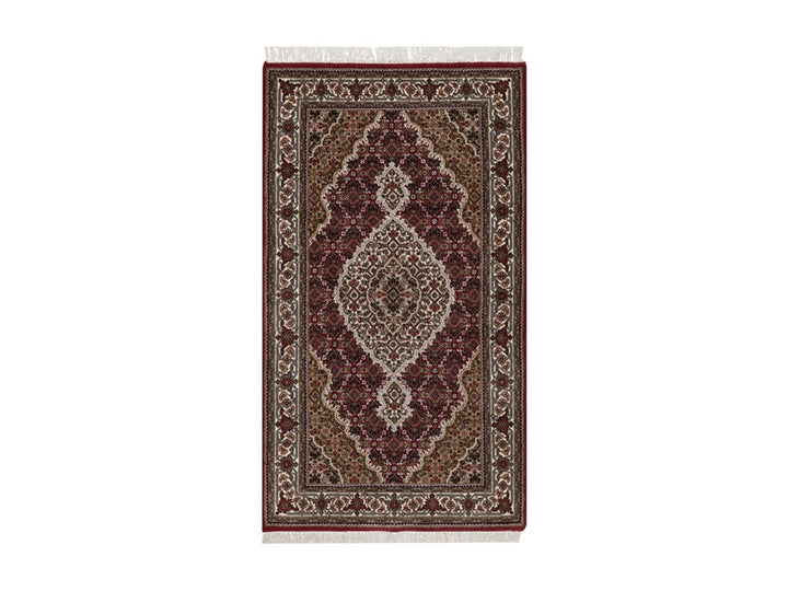 2'9" x 4'11" New Hand Knotted Red Wool Rectangle Oriental Rug - MOA10292662