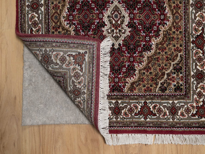 2'9" x 4'11" New Hand Knotted Red Wool Rectangle Oriental Rug - MOA10292662