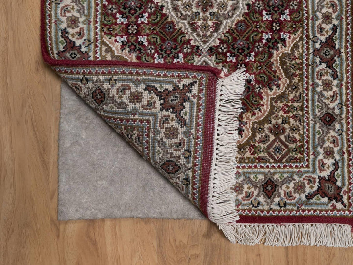 1'10" x 3'0" New Hand Knotted Red Wool Rectangle Oriental Rug - MOA10292665