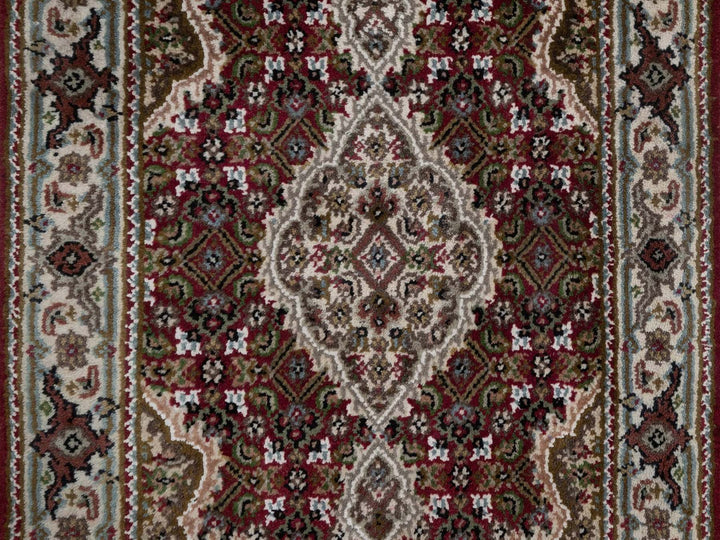 1'10" x 3'0" New Hand Knotted Red Wool Rectangle Oriental Rug - MOA10292665