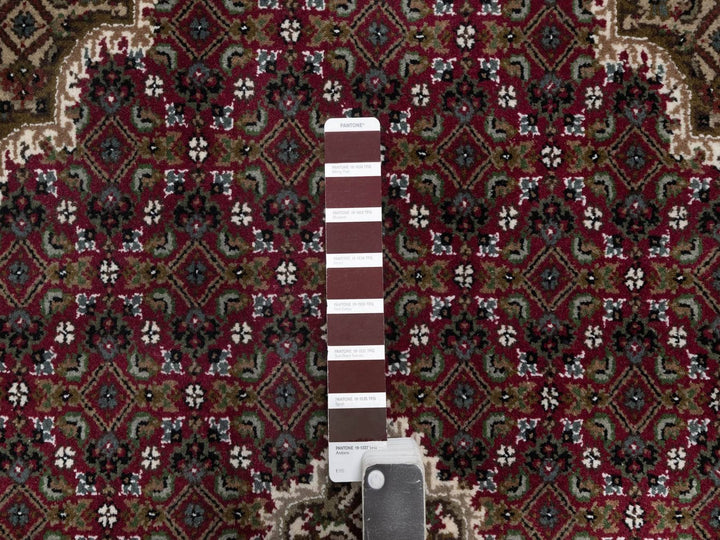 6'0" x 9'2" New Hand Knotted Red Wool Rectangle Oriental Rug - MOA10292666