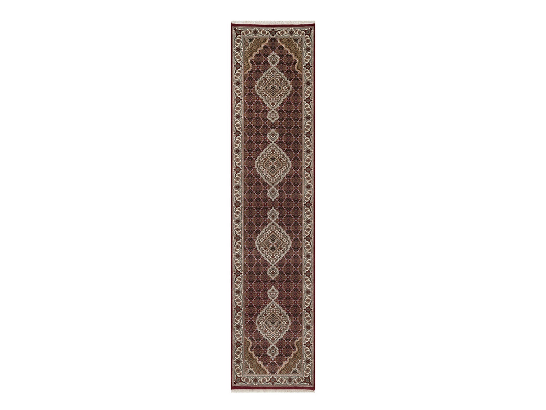 2'8" x 11'9" New Hand Knotted Red Wool Runner Oriental Rug - MOA10292667