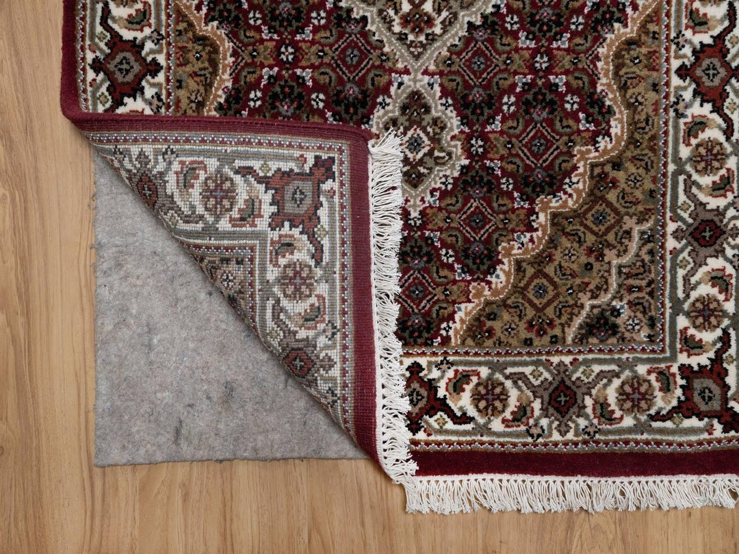 2'8" x 11'9" New Hand Knotted Red Wool Runner Oriental Rug - MOA10292667