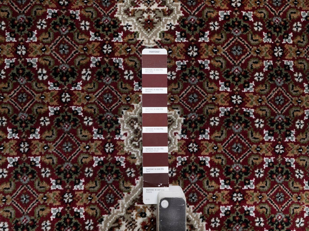 2'8" x 11'9" New Hand Knotted Red Wool Runner Oriental Rug - MOA10292667