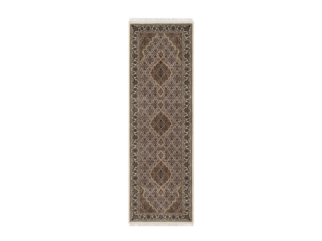 2'8" x 8'4" New Hand Knotted Ivory Wool Runner Oriental Rug - MOA10292669
