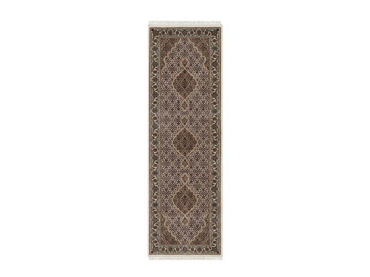 2'8" x 8'4" New Hand Knotted Ivory Wool Runner Oriental Rug - MOA10292669